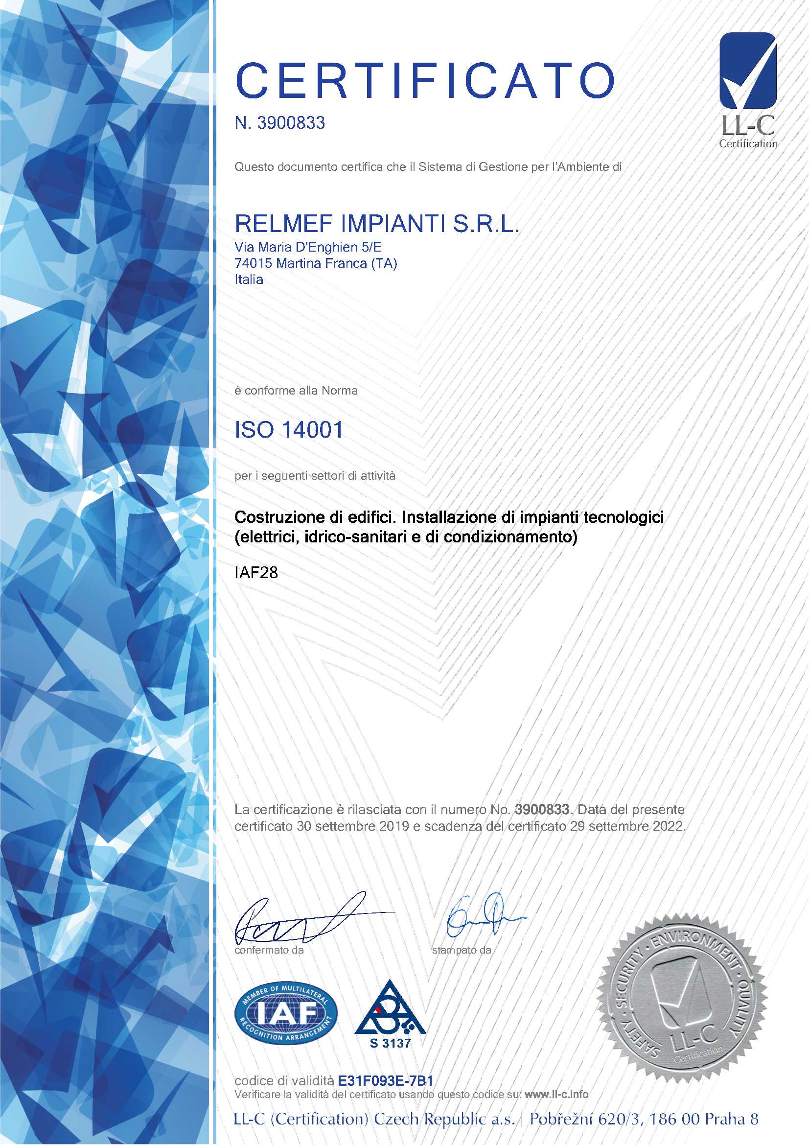 ISO 14001 TUV 1